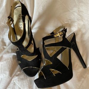 Guess strappy heels!